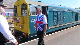 VISITING LOCOMOTIVES AT BLUE ANCHOR WSR SUMMER DIESEL FESTIVAL 6 JUNE 2024 [upl. by Nemad]