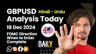 GBPUSD TODAY ANALYSIS 18122024 FOMC Trade Setups [upl. by Leagiba219]