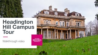 Headington Hill Hall Site Campus Tour  Oxford Brookes University [upl. by Eluk]