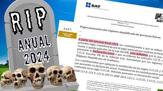 ¿El SAT SIMPLIFICA tu declaración anual GRANDES CAMBIOS en 2024 [upl. by Zinck]