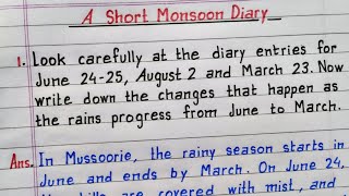 Look carefully at the diary entries for June 24  25 August 2 and March 23  A Short Monsoon Diary [upl. by Arrait]