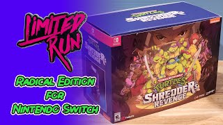 TMNT Shredders Revenge  Radical Edition for Nintendo Switch by Limited Run Games Unboxing Video [upl. by Burnham69]