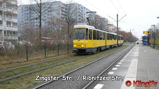 Straßenbahn Berlin  Tatra KT4D im Einsatz 2016 4K30 [upl. by Enorej]