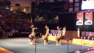 Joliet West Varsity Cheer  State 2018 Day 1 [upl. by Thorman32]