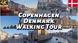 4K  Central Copenhagen Walking Tour  Summer 2023 Denmark 🇩🇰 thecphwalker [upl. by Rolyak]