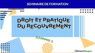 Formation  Droit et Pratique du Recouvrement des Créances dans lEspace OHADA court extrait [upl. by Ardnasella]