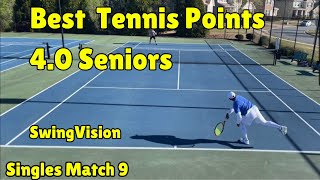 Watch best of senior tennis Top five points Match 9 [upl. by Germayne]