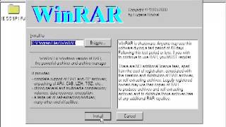 Installing WinRAR 27 on Windows 95 OSR2 [upl. by Anirak719]