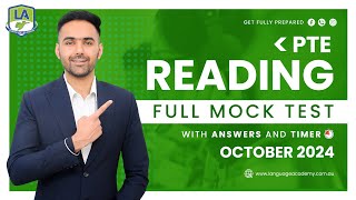 PTE Reading Full Mock Test with Answers  October 2024  Language academy PTE NAATI IELTS Experts [upl. by Merle581]