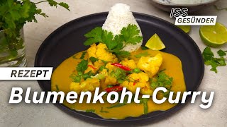 Veganes Rezept für BlumenkohlCurry  AOK [upl. by Retep758]