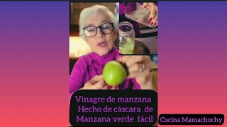 VINAGRE CON CÁSCARA DE MANZANA VERDE [upl. by Charmian]