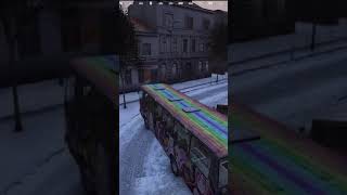 Bus crash in Severograd on bridge  parosred on Twitch shorts [upl. by Jann894]