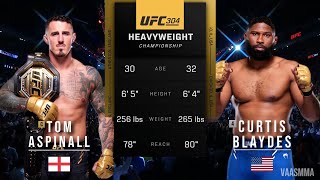 TOM ASPINALL VS CURTIS BLAYDES 2 FULL FIGHT UFC 304 [upl. by Anauqaj]