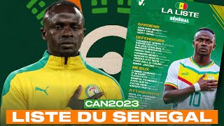 LA LISTES DES 🦁 LIONS DU 🇸🇳 SENEGAL POUR LA CAN 2023🏆 [upl. by Rebma]