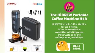 The HiBREW Portable Coffee Machine H4A [upl. by Sivatco]