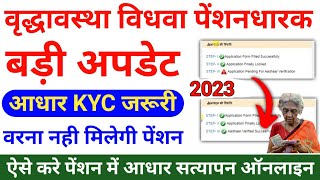 Vridha Pension KYC Kaise Kare 2023  Vikalang Pension Kyc 2023  Vidhwa Pension KYC Kaise Kare 2023 [upl. by Iaj]