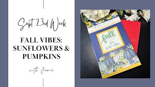 Plan With Me Fall Pumpkins amp Sunflowers Setup  Hobonichi Weeks [upl. by Ethelyn197]