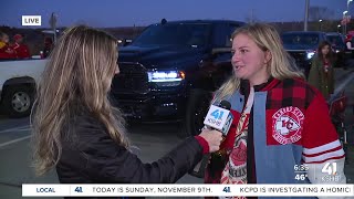 Tailgaters get up extra early for Sunday noon ChiefsBroncos game at GEHA Field at Arrowhead Stadium [upl. by Peppi961]