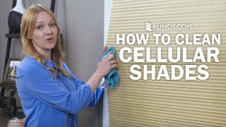 How to Clean Cellular Shades  Blindscom [upl. by Patterman]