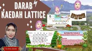 DARAB KAEDAH LATTICE  KEKISI  LATTICE MULTIPLICATION [upl. by Trinidad]