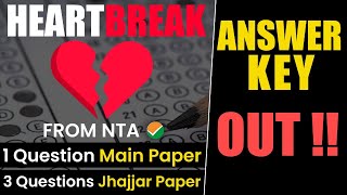 NTA ANSWER KEY for NEET 2024  Very Important Points Explained [upl. by Sanborn]