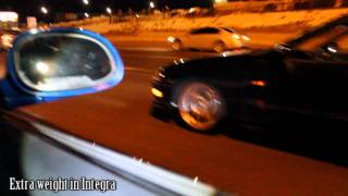 Turbo Integra vs Turbo Civic [upl. by Adler]