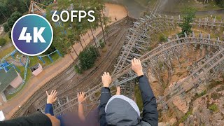 Wildfire back row  Kolmården 4K 60fps Onride POV [upl. by Gersham]