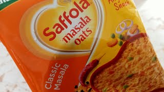 Saffola Classic Masala Oats Review  3 Minute Meals Tasty [upl. by Acissaj766]