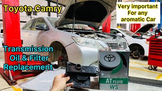 Camry Automatic Transmission Fluid And Filter Replacement [upl. by Nidroj]