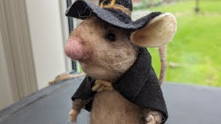 Witch Mouse  Needle Felted [upl. by Sucramaj]