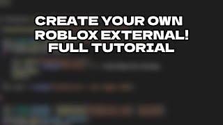 how to make a roblox external cheat full tutorial [upl. by Annodal840]