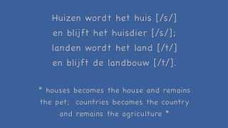 Dutch lesson endvoicelessness in Dutch  finalobstruent devoicing  voiced or voiceless [upl. by Romilda363]