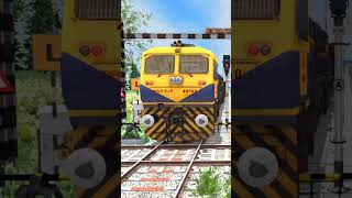 WDG4D CROSSING BRANCHED RAILROAD CROSSING train [upl. by Tinaret]