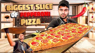 The biggest slice of pepperoni pizza recipe🍕🔥🌶️ [upl. by Werda]