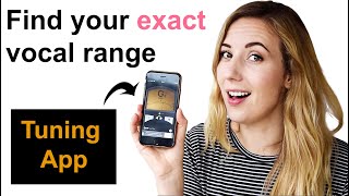 Using a Tuning App to Find Your Exact Vocal Range [upl. by Anahsak]