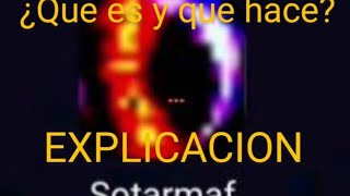 sotarmaf ¿que es y que hace EXPLICACION DEL TEMA [upl. by Anabella]