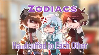 💫Zodiacs Handcuffed To Each Other 💐Gacha Club💐 [upl. by Roselyn]