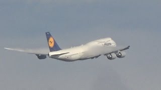 ✈Lufthansa Boeing 7478I VORTEX takeoff at Frankfurt Airport [upl. by Storfer]