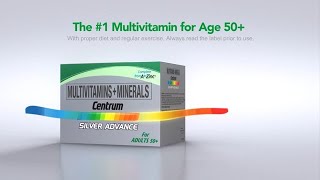 At age 50 take MultivitaminsMinerals Centrum Silver Advance [upl. by Hak952]