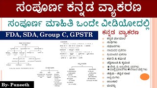 ಸಂಪೂರ್ಣ ಕನ್ನಡ ವ್ಯಾಕರಣ  Revision For PDOGPSTRGroup CFDASDA EXAM  complete Kannada Grammar [upl. by Issej599]