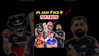 IPL 2025 में RCB के TOP 5 Buys 🔥 [upl. by Ayadahs]