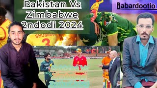 Pakistan Vs Zimbabwe2ndodi2024babardootio [upl. by Eleik]