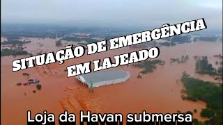 RIO GRANDE DO SUL  ENCHENTE ATINGE A LOJA DA HAVAN EM LAJEADO [upl. by Junette741]