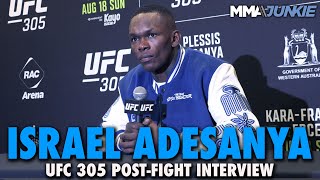 Israel Adesanya Praises Dricus Du Plessis After Loss Not Desperate For Rematch  UFC 305 [upl. by Doughman]