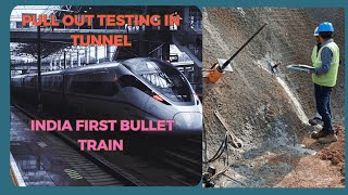 INDIA FIRST BULLET TRAIN BULLET TRAIN PULL OUT TESTING OF ROCK BOLT [upl. by Worrell]