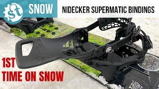 First Time On Snow with the Nidecker Supermatic Snowboard Bindings [upl. by Coppola]