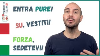 Parla PURE ti ascolto  Parole che usiamo con limperativo in italiano [upl. by Aleahpar]