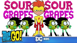 Teen Titans Go  Sing Along Sour Grapes By Robin  dckids [upl. by Towney]