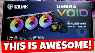 BEST Budget Cooler Kolink Umbra Void ARGB 360 AIO vs 13900k [upl. by Nurse]