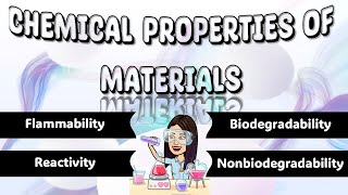 Chemical Properties of Materials  Materials and Their Uses  Science  Teacher Beth Class TV [upl. by Ahsiuqel]